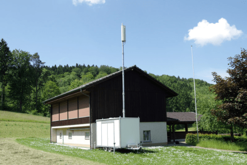 Mobile mobile-phone antenna