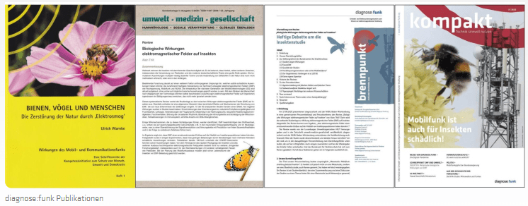 Literatur von diagnose:funk zu diesem Thema Mobilfunk / Insektenstudie