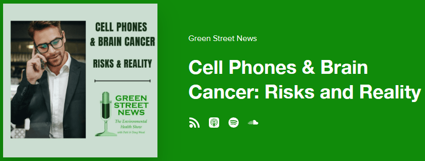 hear the story of Ellie Marks, whose husband Alan developed a brain tumor after years of using a cell phone.