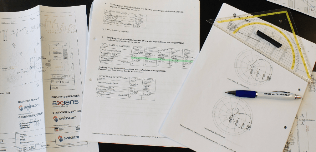Verein Schutz vor Strahlung - Kurse Standortdatenblättern - Einsprachen - Gegen Baubewilligungen für Mobilfunkantennen  und andere Anlagen