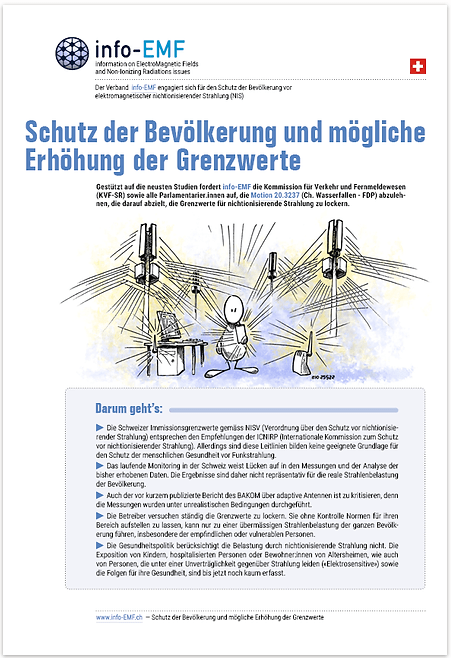 Schutz der Bevölkerung und mögliche Erhöhung der Grenzwerte - CH
