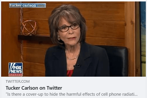 Excerpt from Tucker Carlson's interview with Devra Davis about EMF's.