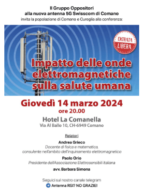 Comano Conferenza 14 marzo 2024