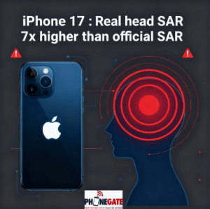 PhoneGate iPhone 17: Real head SAR 7x higher than official SAR