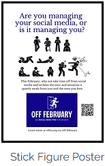 OFF February - Stick Figure Poster