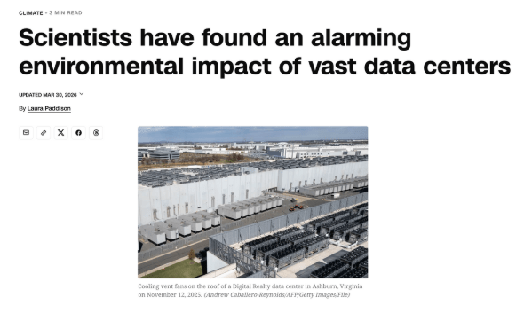 Scientists found alarming impact of vast data centers