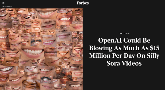 Open AI could be blowing as much as $15 million per day on silly Sora Videos